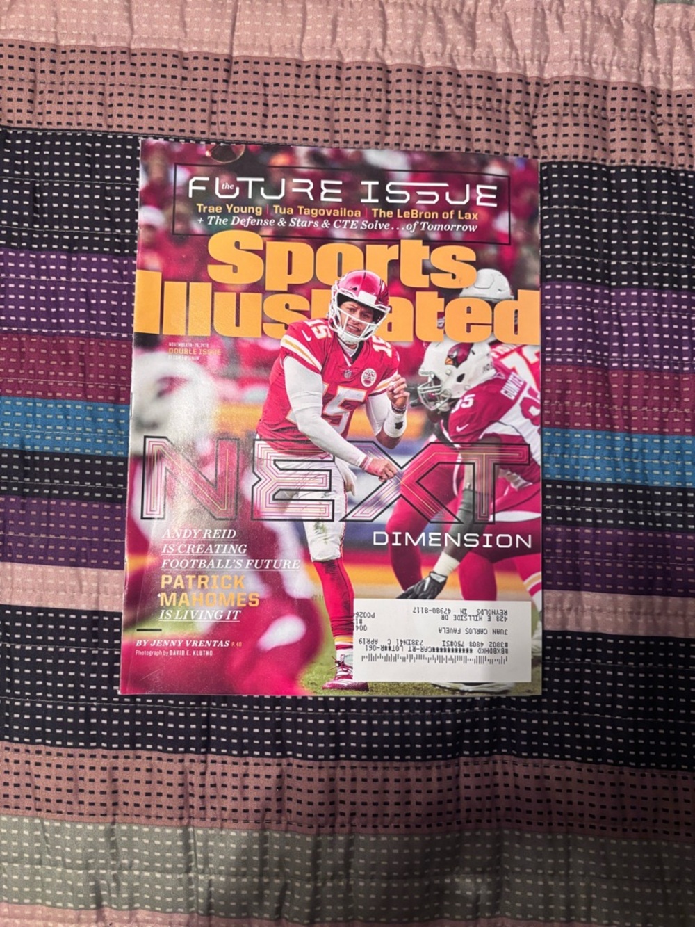 Patrick Mahomes Sports Illustrated magazine #NFL #football